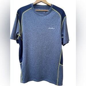 🔥💙Eddie Bauer men’s size M shirt.  Nice colors navy/yellow/gray. Like new!